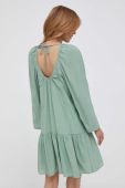 Сукня Sisley колір зелений mini розкльошена (3306959)