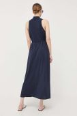 Сукня Max Mara Leisure колір синій maxi розкльошена