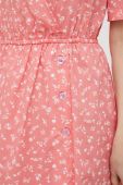 Бавовняна сукня United Colors of Benetton колір рожевий mini розкльошена