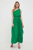 Сукня Pinko колір зелений maxi розкльошена (3211198)