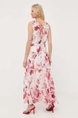 Сукня BOSS колір рожевий maxi розкльошена