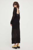 Бавовняна сукня Herskind колір чорний maxi пряма