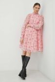 Сукня Bruuns Bazaar колір рожевий mini oversize