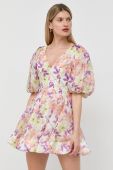 Сукня Bardot mini розкльошена колір барвистий (3090630)