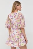 Сукня Bardot mini розкльошена колір барвистий (3090630)