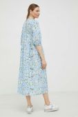Сукня Marc O'Polo DENIM midi розкльошена колір блакитний