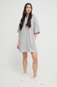 Бавовняна сукня UGG колір сірий midi oversize
