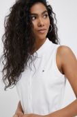 Сукня Tommy Hilfiger колір білий midi облягаюча