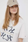 Бавовняна сукня Tommy Hilfiger колір бежевий mini oversize (3185708)