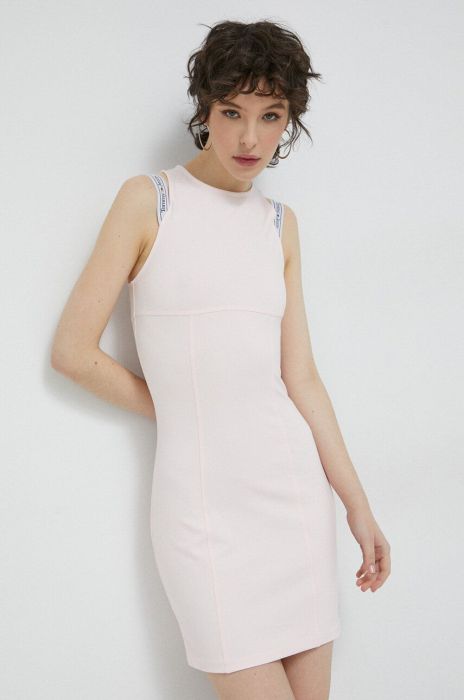 Сукня Tommy Jeans колір рожевий mini облягаюча (2996996)