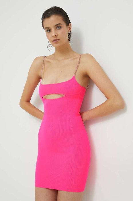 Сукня GCDS колір рожевий mini облягаюча