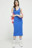 Сукня Champion midi облягаюча колір блакитний