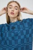 Бавовняна сукня Vans mini oversize колір блакитний