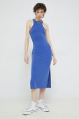 Сукня Superdry maxi пряма колір блакитний (2988794)