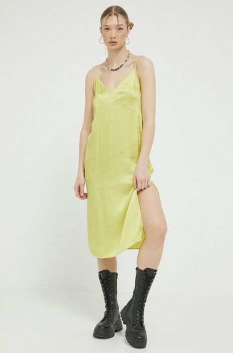 Сукня Superdry колір жовтий mini пряма