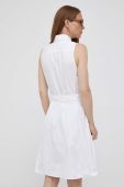 Бавовняна сукня Polo Ralph Lauren колір білий midi пряма