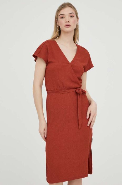 Сукня Protest колір коричневий mini пряма (3238772)