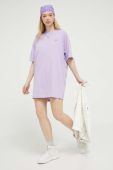 Бавовняна сукня Dickies колір фіолетовий mini oversize