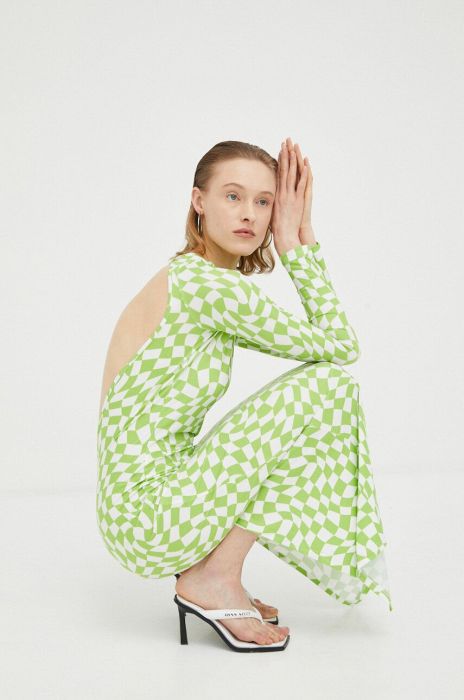 Сукня R?sum? колір зелений maxi пряма (3163514)