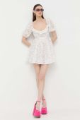 Сукня For Love & Lemons колір білий mini розкльошена (3275414)