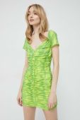 Сукня Rotate колір зелений mini облягаюча (3113643)