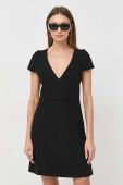 Сукня Morgan колір чорний mini розкльошена (3145096)