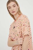 Бавовняна сукня Vans колір помаранчевий mini oversize