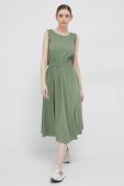 Сукня Deha колір зелений midi розкльошена (3136504)