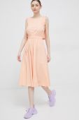 Сукня Deha колір помаранчевий midi розкльошена
