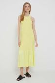 Сукня Deha колір жовтий midi розкльошена