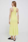 Сукня Deha колір жовтий midi розкльошена