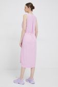 Сукня Deha колір рожевий midi пряма