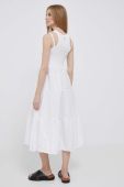 Сукня Deha колір білий midi розкльошена (3210324)