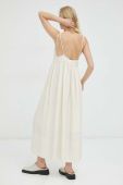 Сукня Lovechild колір бежевий maxi розкльошена