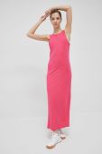 Сукня 4F колір рожевий maxi пряма