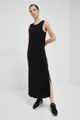 Сукня 4F колір чорний maxi пряма