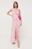 Сукня Patrizia Pepe колір рожевий maxi розкльошена (3167489)