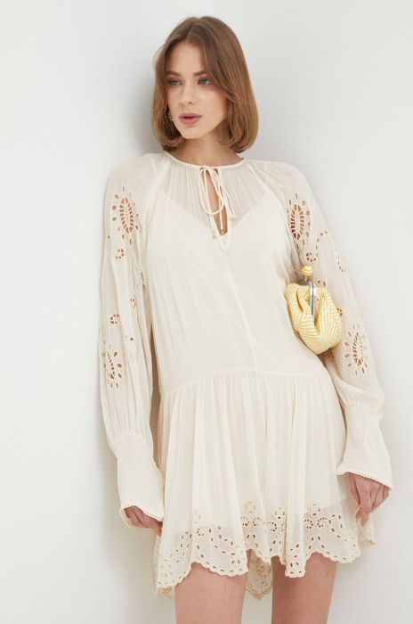 Сукня Patrizia Pepe колір бежевий mini пряма (3219551)