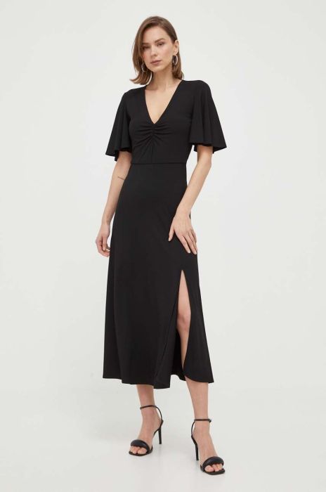 Сукня Patrizia Pepe колір чорний midi розкльошена (3113659)