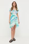 Сукня Patrizia Pepe колір бірюзовий mini розкльошена (3181952)