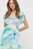 Сукня Patrizia Pepe колір бірюзовий mini розкльошена (3181952)
