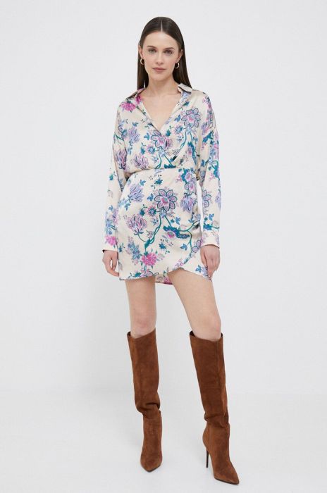 Сукня Artigli колір бежевий mini пряма