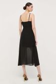 Сукня Morgan колір чорний midi розкльошена (3295109)