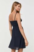 Сукня Morgan колір синій mini розкльошена (3230340)