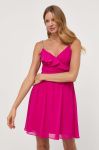 Сукня Morgan колір рожевий mini розкльошена (3230348)