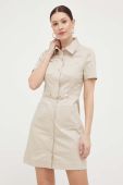 Сукня Morgan колір бежевий mini облягаюча (3214394)