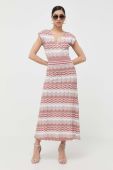 Сукня Morgan колір рожевий maxi розкльошена (3254788)