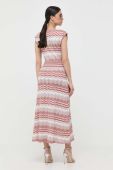 Сукня Morgan колір рожевий maxi розкльошена (3254788)