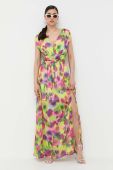 Сукня Morgan maxi розкльошена колір барвистий (3254821)