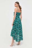 Сукня Morgan колір зелений mini розкльошена (3277376)